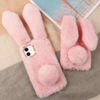 Capa para iPhone com orelhas de coelho Kawaii Orelhas de coelho kawaii