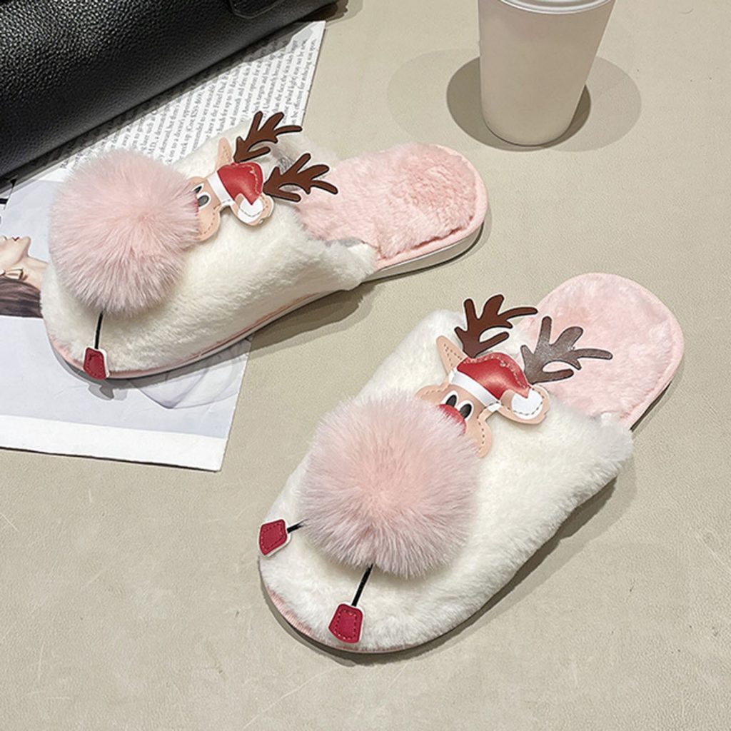 Kawaii Reindeer Slippers