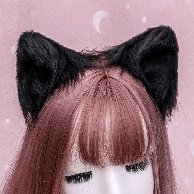 Cosplay Cute Kitten Cat Ears with Little Bell Hair Clip