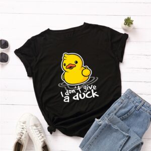 I Don’t Give A Duck T-Shirt Duck kawaii