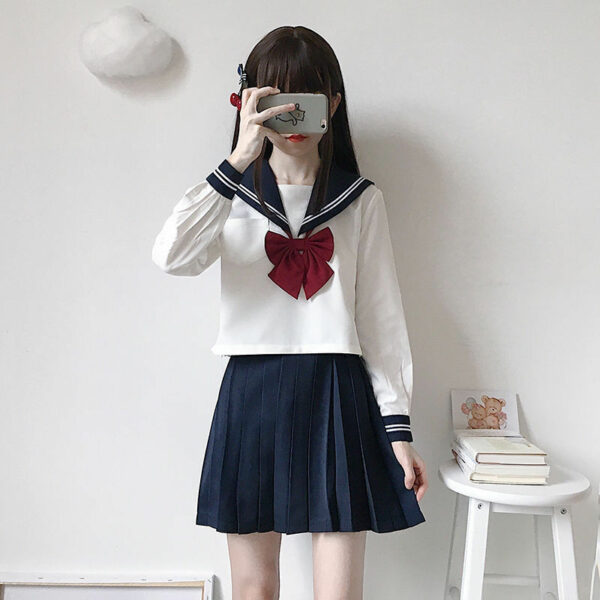 Japanese Black Sweet Transparent Sailor Uniform Japanese kawaii