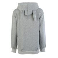 grå hoodie