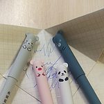 Kawaii Pig Bear Cat Mouse Erasable Gel Pen 4 Pcs