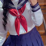 Japanese Black Sweet Transparent Sailor Uniform