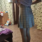 Korean High Waist Plaid Mini Skirt
