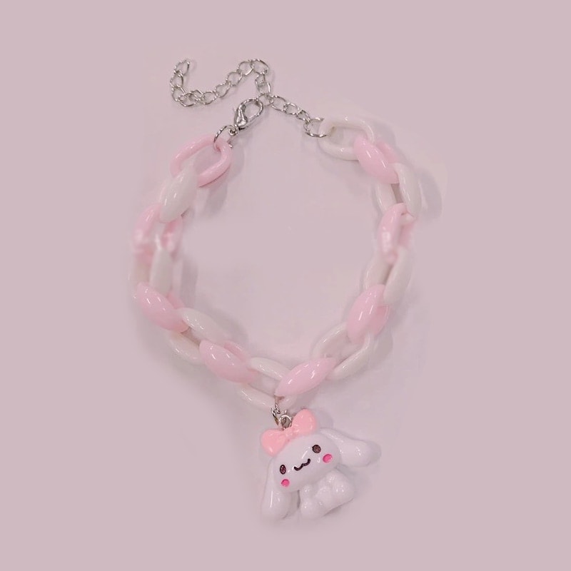 Kawaii Pink Cartoon Bracelet