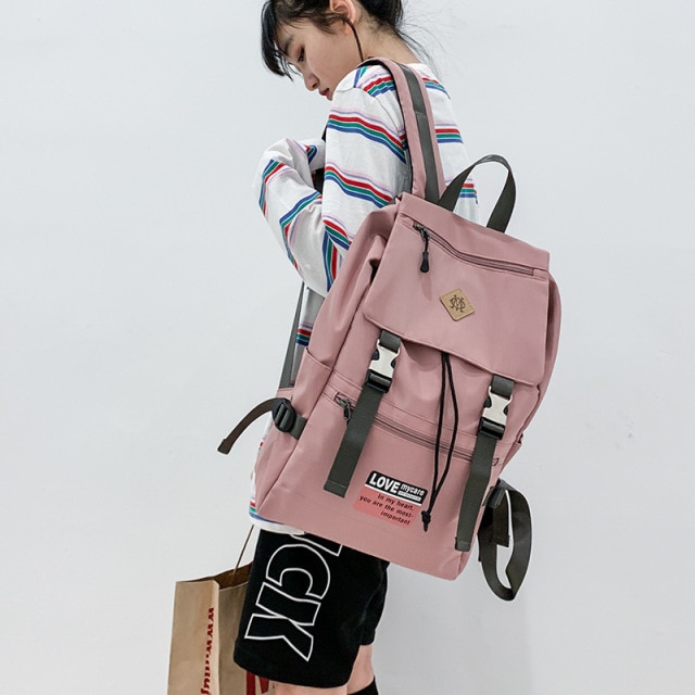 Kawaii Pink Laptop Backpack