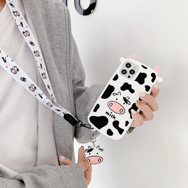 Cute Milk Cow iPhone Case 1