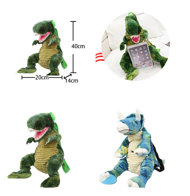 3D Dinosaur Backpack size
