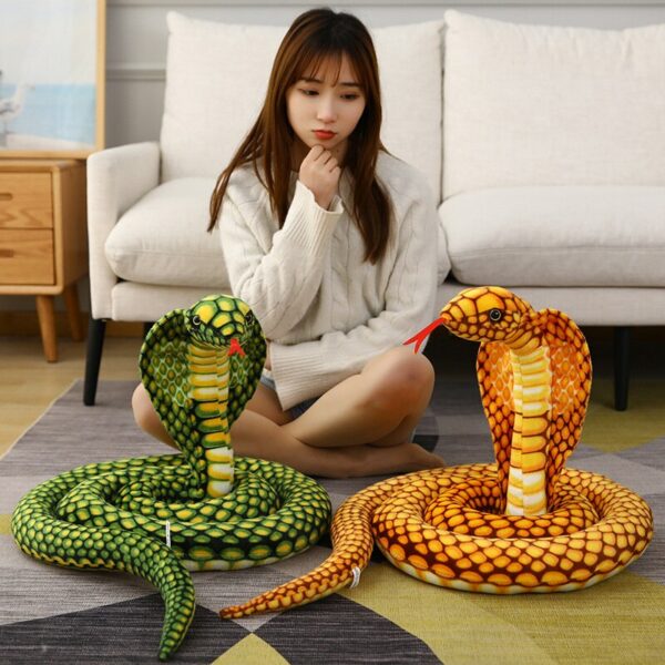 3D Python Plush Toys Cobra kawaii