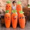Cartoon Smile Carrot Plush Toy Carrot kawaii