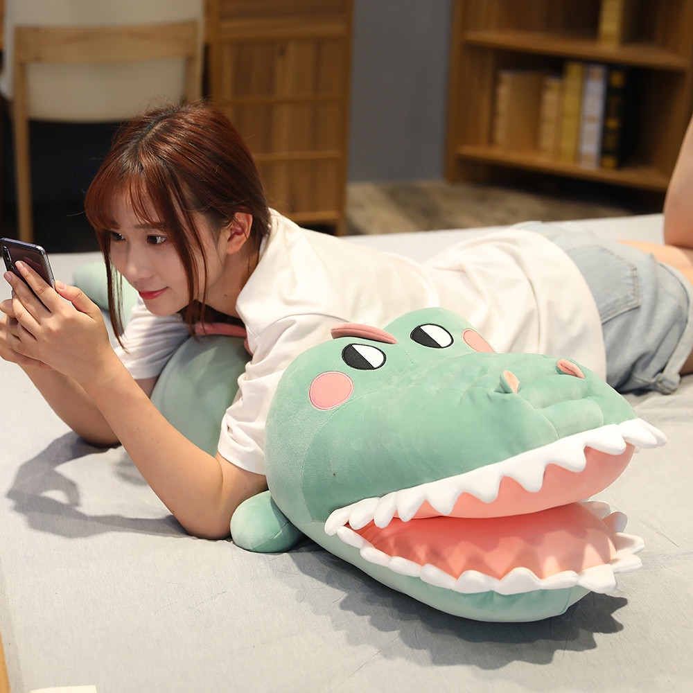 Kawaii Big Crocodile Plush Toys Pillow 5