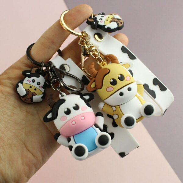 Cute Small Cow Keychain Cow kawaii
