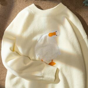 Kawaii Korean Style Duck Sweater Duck kawaii