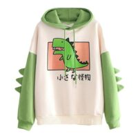 Bluza z kapturem Kawaii Dino Kawaii dinozaura