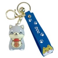 Porte-clés mignon de chien de dessin animé Dessin animé, chien, kawaii