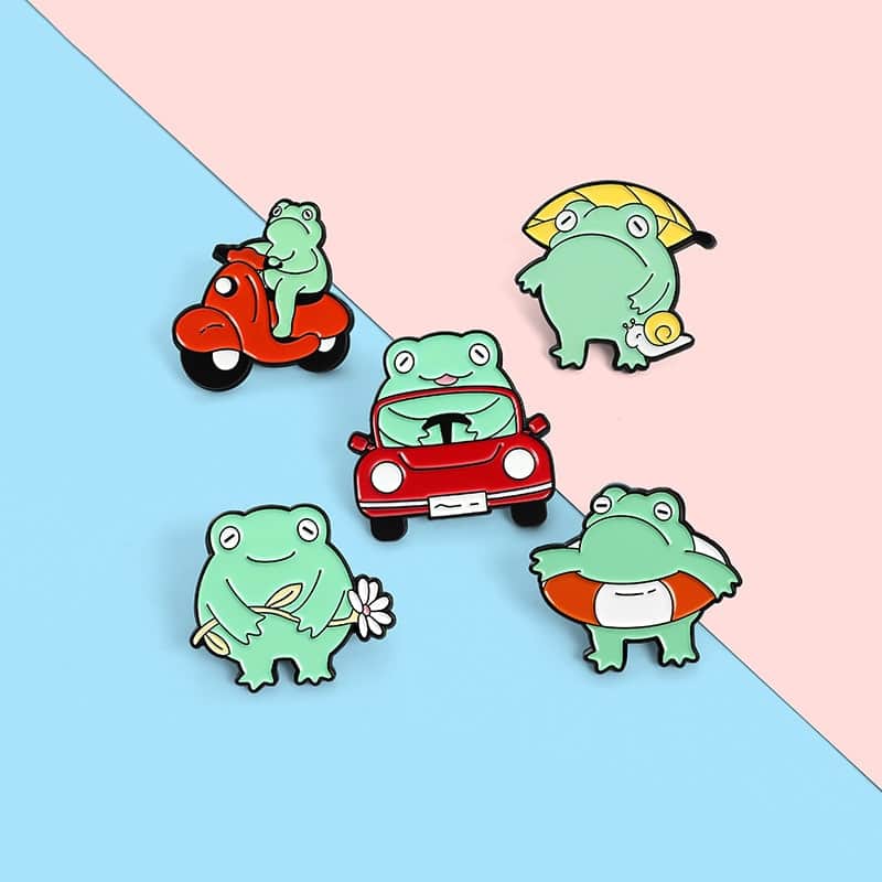 Cute Cartoon Frog Series Brooch