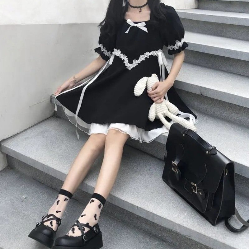 Girl Black Lolita Dress