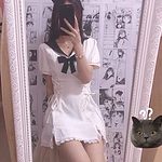 Kawaii Y2K Bow Mini Dress