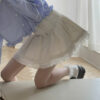 Kawaii Sweet White Pleated Skirt Pleated skirt kawaii