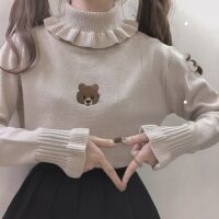 Sweter ze słodkim misiem niedźwiedź kawaii
