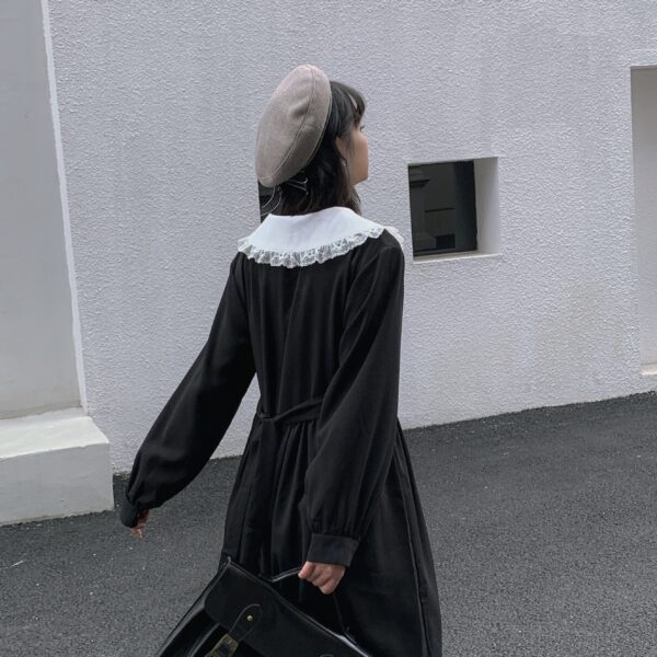 Gothic Black Sailor Dress Gothic kawaii