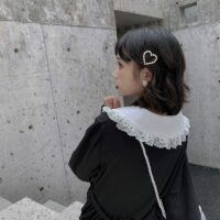 Gotycka czarna sukienka marynarska Gotycka kawaii