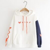 Sweatshirts mit süßem Fuchs-Print im Harajuku-Stil Fuchs kawaii