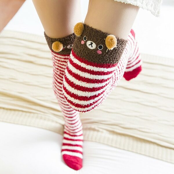 Cute Japanese Mori Girl Thigh High Socks Cute kawaii