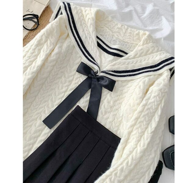 Japanese Cute Sailor Collar Sweater Japanese kawaii