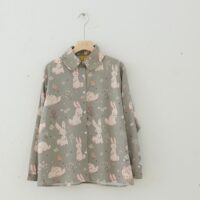 Camisas macias de coelho estilo menina Kawaii japonês