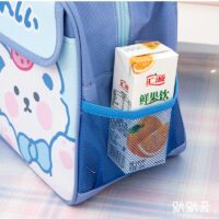 Bolsa de almoço com distintivo Kawaii Caixa de café da manhã kawaii