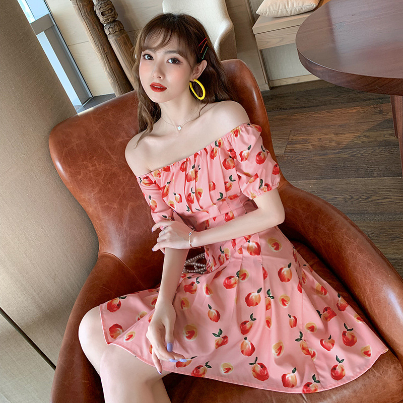 Kawaii Pink Floral Dress