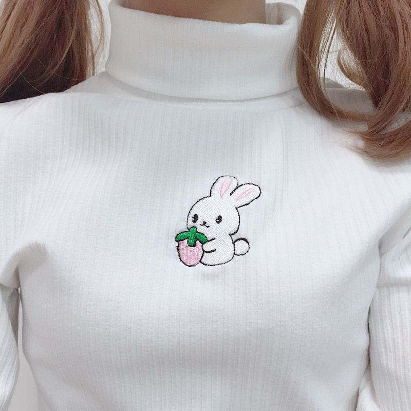Korean Cute Rabbit Knitted Tops
