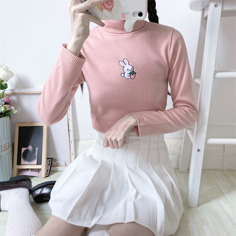 Korean Cute Rabbit Knitted Tops