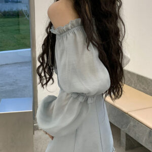 Koreańska sukienka wróżki z długim rękawem Sukienka wróżki kawaii
