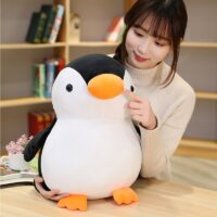 Giocattoli di peluche pinguino grasso del fumetto Cartone animato kawaii