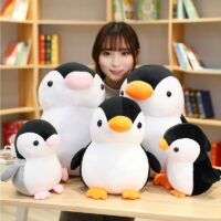 Brinquedos de pelúcia de pinguim gordo de desenho animado Desenho animado kawaii