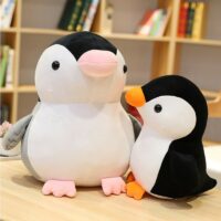 Brinquedos de pelúcia de pinguim gordo de desenho animado Desenho animado kawaii