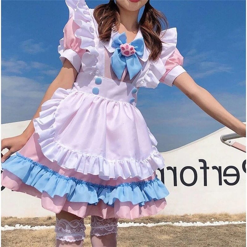 Cute Maid Uniform Dress