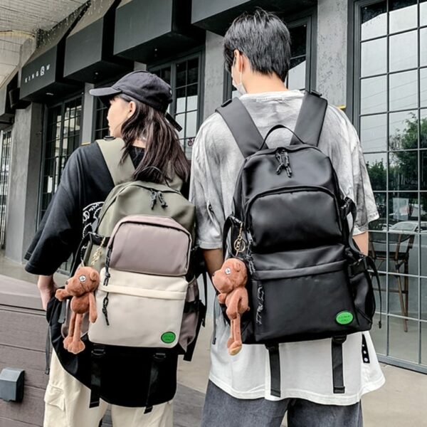 Kawaii Multi-pocket Nylon Backpack Korea Stylish kawaii