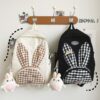 Kawaii Korea Bunny Ear Backpack bunny kawaii