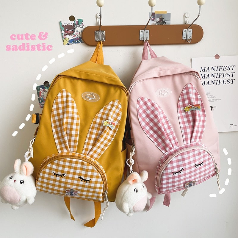 Kawaii Korea Bunny Ear Backpack