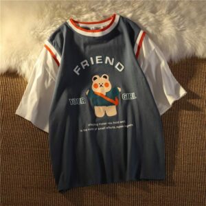 Kawaii Little Bear Printing T-Shirt bear kawaii