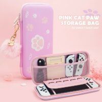 Caja de interruptor de pata de gato rosa Pata de gato kawaii