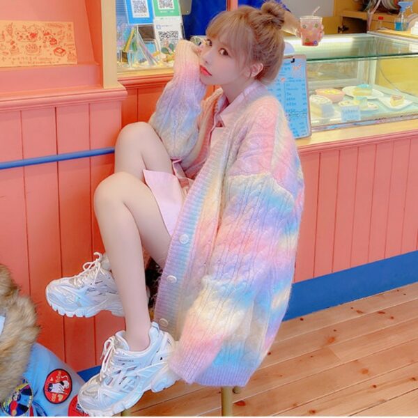 Kawaii Rainbow Sweet Sweater Cute kawaii