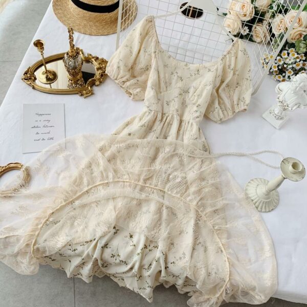 French Summer Chiffon Fairy Dress Chiffon kawaii
