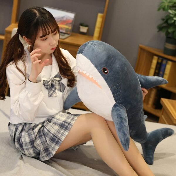 Super Huge Shark Plush Toy Pillow kawaii
