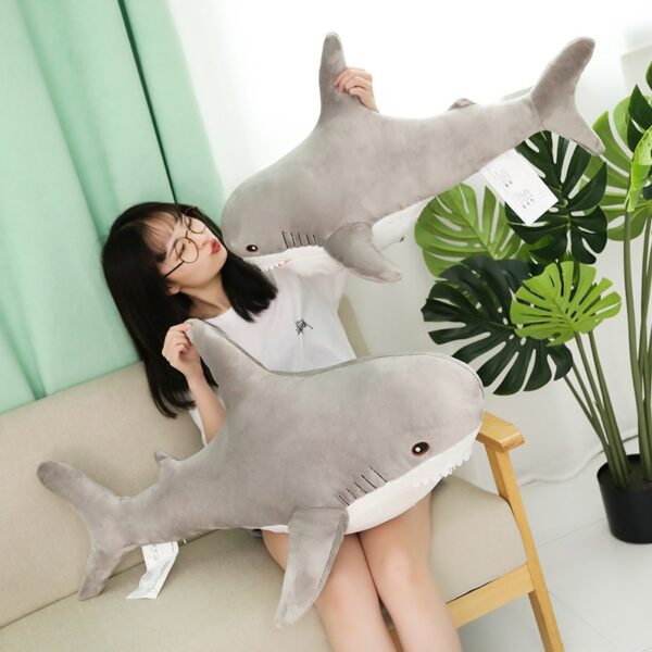 Super Huge Shark Plush Toy Pillow kawaii