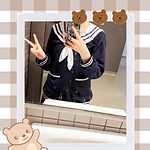 Kawaii Bunny Sailor Loose Sweater